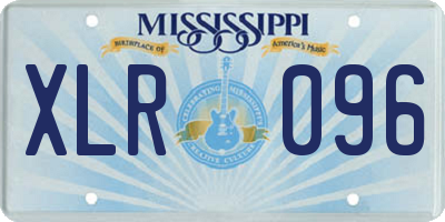 MS license plate XLR096
