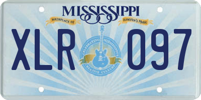 MS license plate XLR097