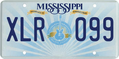 MS license plate XLR099