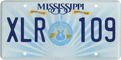 MS license plate XLR109