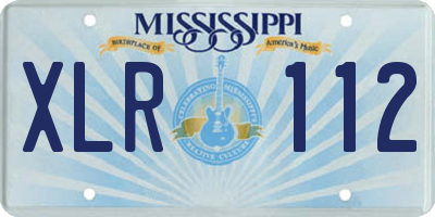 MS license plate XLR112