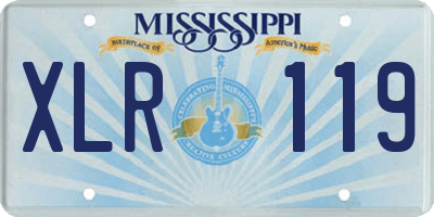 MS license plate XLR119