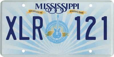 MS license plate XLR121