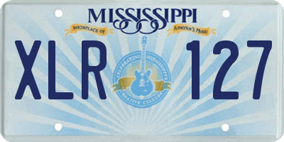 MS license plate XLR127