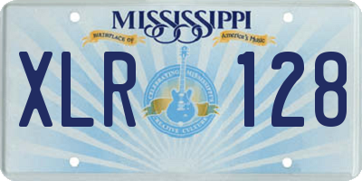MS license plate XLR128