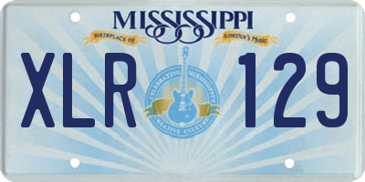 MS license plate XLR129