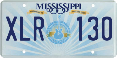 MS license plate XLR130