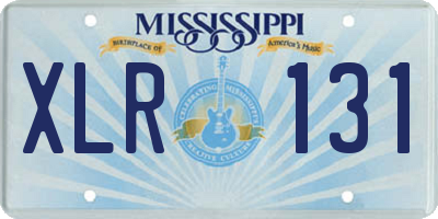 MS license plate XLR131