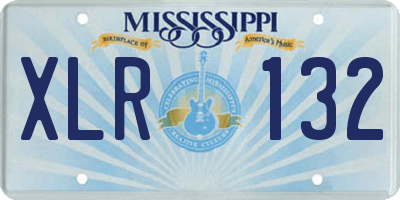 MS license plate XLR132