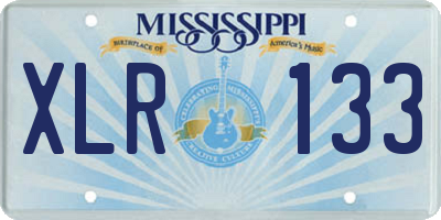 MS license plate XLR133