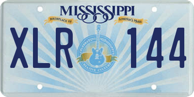 MS license plate XLR144