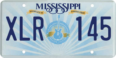 MS license plate XLR145
