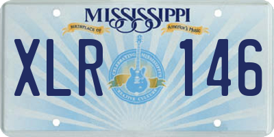 MS license plate XLR146