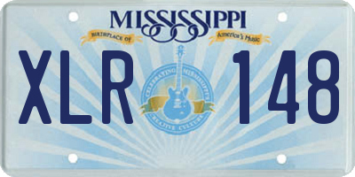 MS license plate XLR148