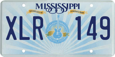 MS license plate XLR149