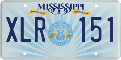 MS license plate XLR151