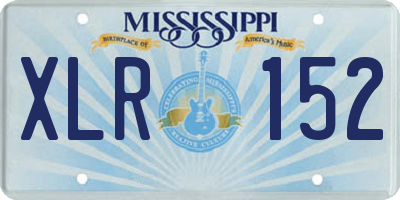 MS license plate XLR152