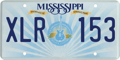 MS license plate XLR153