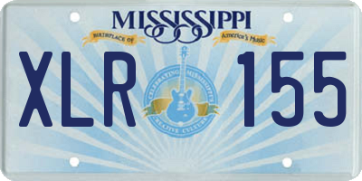 MS license plate XLR155