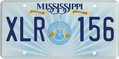 MS license plate XLR156