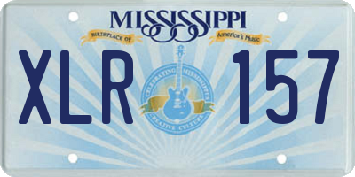 MS license plate XLR157