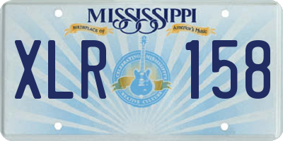 MS license plate XLR158