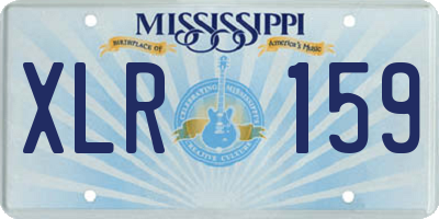 MS license plate XLR159