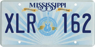 MS license plate XLR162