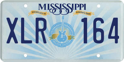 MS license plate XLR164