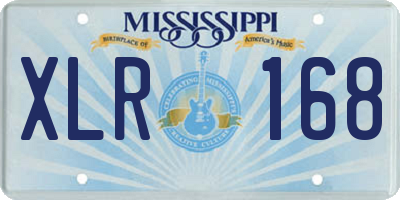 MS license plate XLR168