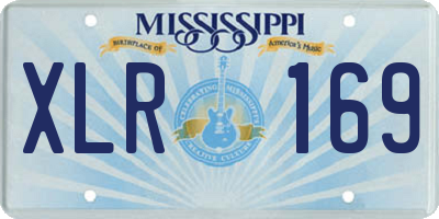 MS license plate XLR169