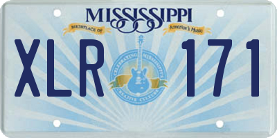 MS license plate XLR171