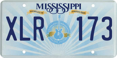 MS license plate XLR173