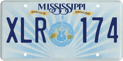 MS license plate XLR174