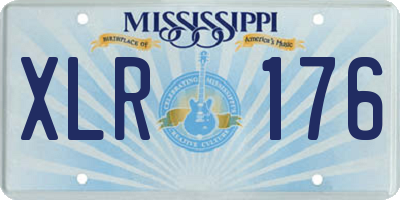 MS license plate XLR176