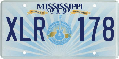 MS license plate XLR178