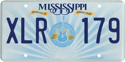 MS license plate XLR179