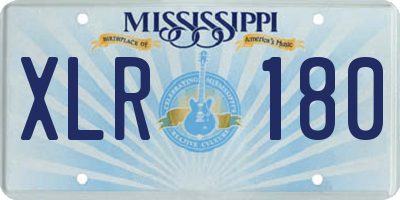 MS license plate XLR180