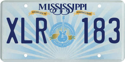 MS license plate XLR183
