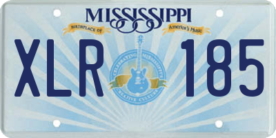 MS license plate XLR185