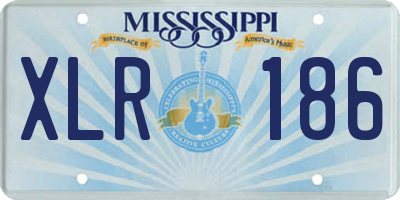 MS license plate XLR186