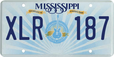 MS license plate XLR187