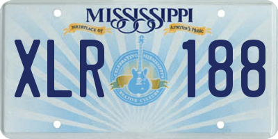 MS license plate XLR188