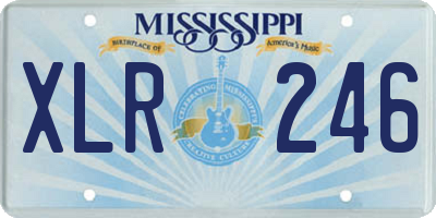MS license plate XLR246