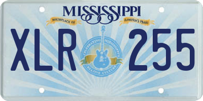 MS license plate XLR255