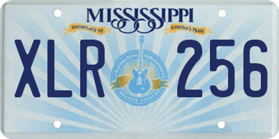 MS license plate XLR256