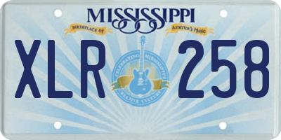 MS license plate XLR258