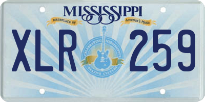MS license plate XLR259