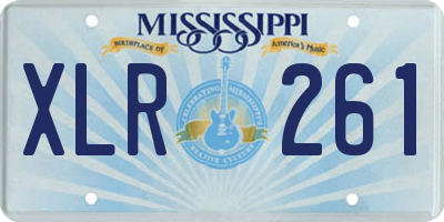 MS license plate XLR261