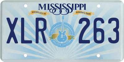MS license plate XLR263